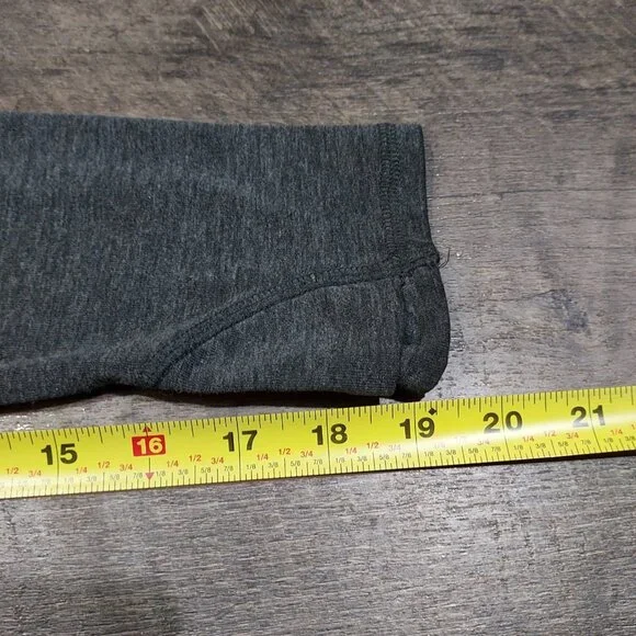 Carhartt Shirt Womens Small Long Sleeve Work 1/4 Zip Gray Fitted Thumb Holds - Picture 11 of 12